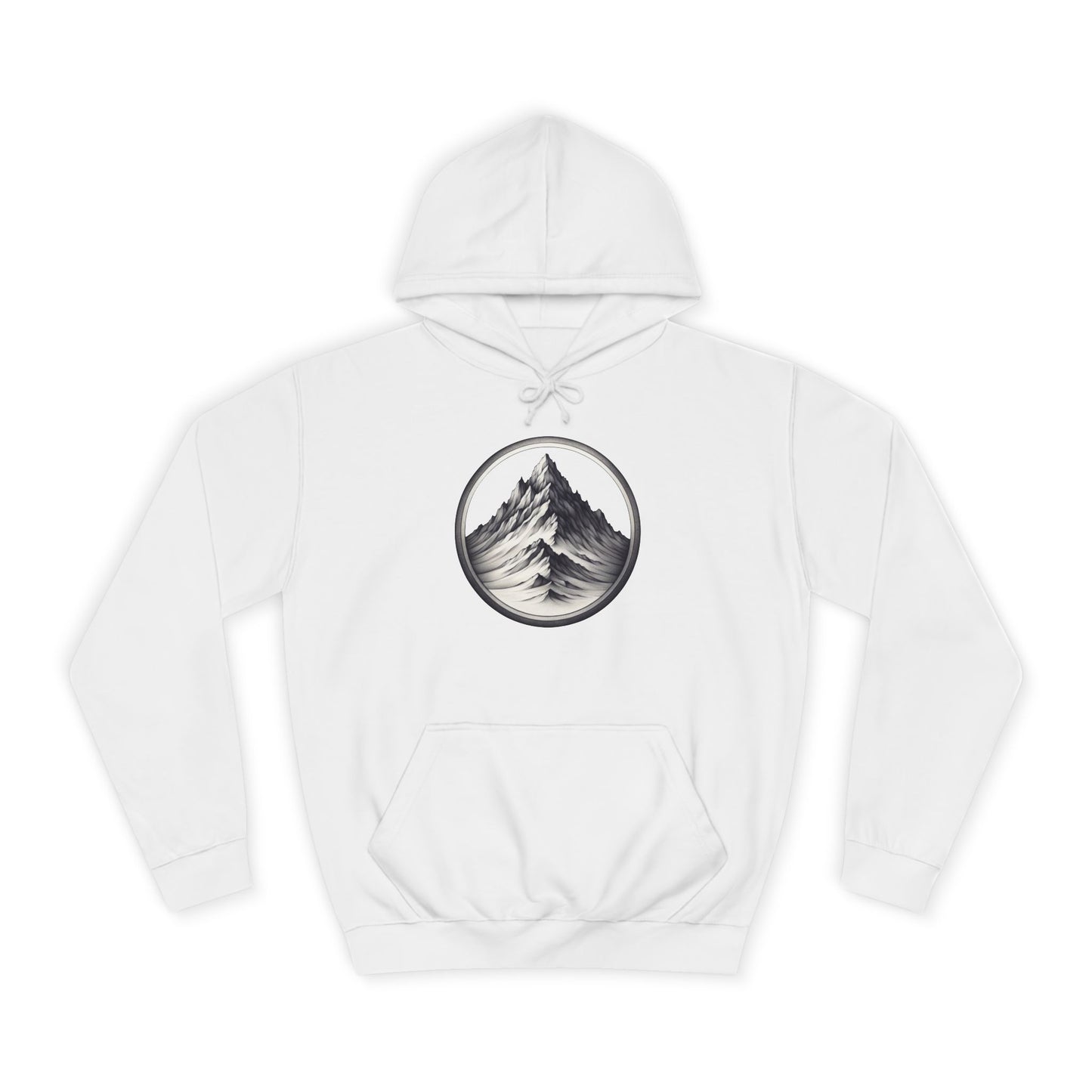 Mountain Peak Unisex College Hoodie, Cozy Apparel for Outdoor Lovers, Great for College, Gifts, Adventure, Hiking
