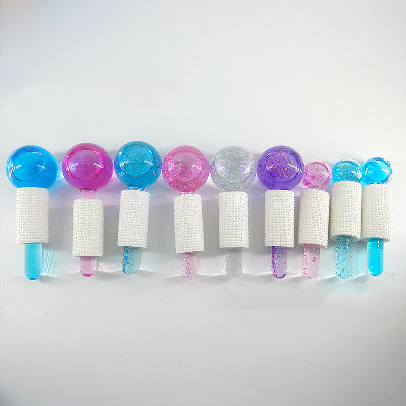 Ice Hockey Beauty Ball Crystal Face Massage Glass