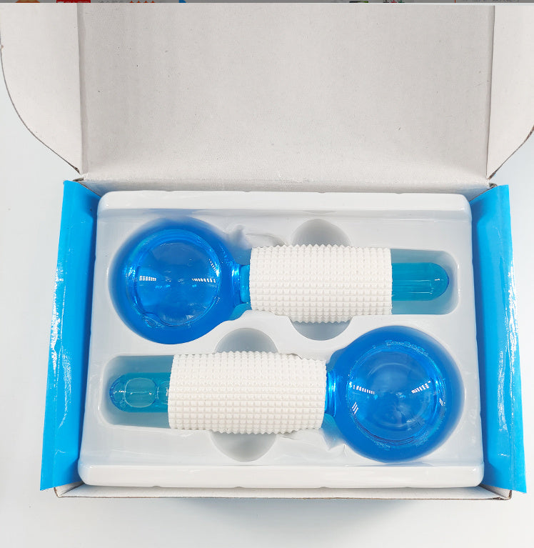 Ice Hockey Beauty Ball Crystal Face Massage Glass