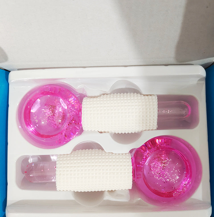 Ice Hockey Beauty Ball Crystal Face Massage Glass