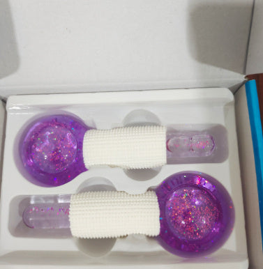 Ice Hockey Beauty Ball Crystal Face Massage Glass